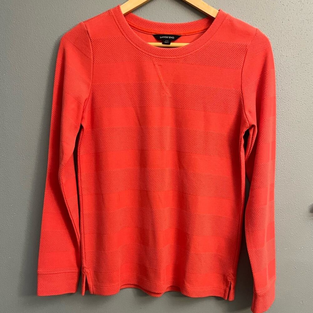 Lands’ End Textured Knit Top